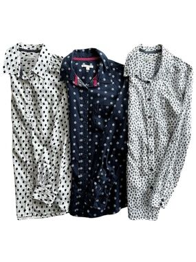 Bundle Target Australia Casual Work Shirts White Navy Blue Size XS Women's